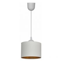 Helam Lighting - Helam alba Zylindrische Pendelleuchte Weiß, Gold 20cm