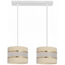 Helam Lighting - Helam helen Plafonnier Barre Droite Ecru, Doré, Blanc 45cm