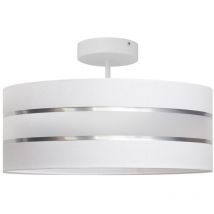 Helam - helen Zylindrische Deckenleuchte Weiß, Silber 40cm