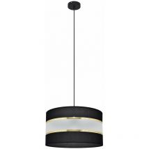 Helam Lighting - Helam helen Zylindrische Pendel-Deckenleuchte Schwarz, Gold 35cm
