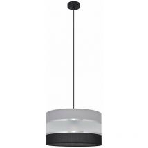 Helam helen Zylindrische Pendelleuchte Grau, Silber, Schwarz 35cm