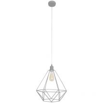 Helam KARO Lámpara de Techo Suspendida Wire Frame Gris 35cm