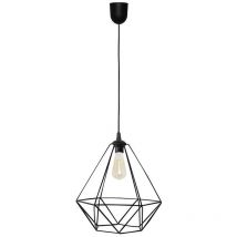 Helam karo Plafoniera a Sospensione Wire Frame Nera 35cm