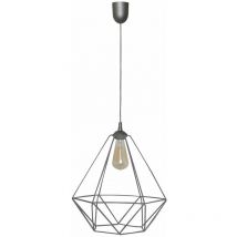 Helam Lighting - Helam karo Plafonnier Wire Frame Gris 35cm