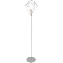 Karo Stehlampe Grau 35cm - Helam