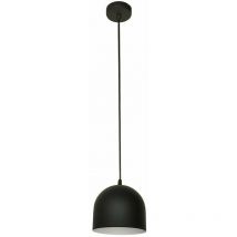 Helam Lighting - Helam madison Dome Suspension Plafonnier Noir, Blanc 17cm