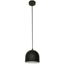 Helam madison Plafoniera a Sospensione Dome Nera, Bianca 17cm