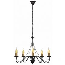Helam malbo Mehrarm-Pendelleuchte Schwarz, Patina 60cm
