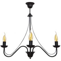 Helam - malbo Plafón Colgante Multi Brazo Negro 60cm