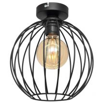 Helam MERCURE Luce semi-incasso nera 24 cm