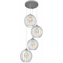 Helam Lighting - Helam mercure Plafonnier Cluster Gris 40cm