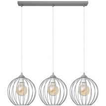 Mercure Straight Bar Pendelleuchte Grau 70cm - Helam