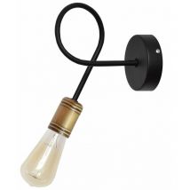 Helam Lighting - Helam oxford Applique Noir Patiné 25cm