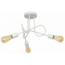 Helam - oxford Plafón Multi Brazo Semi Empotrado Blanco 50cm