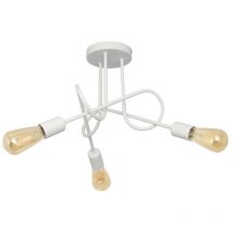 Helam - oxford Plafón Multi Brazo Semi Empotrado Blanco 50cm