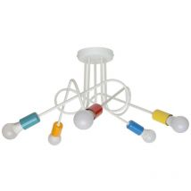 Helam oxford Plafoniera semi-incasso multibraccio bianca, multicolore 50 cm