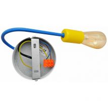 Helam oxford Wandleuchte Blau, Gelb 25cm
