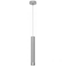 Helam Lighting - Helam Tuba Slim Pendant Ceiling Light Grey, Chrome 10cm