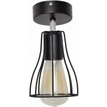 Helam Lighting - Helam tube Semi Encastré Noir 10cm