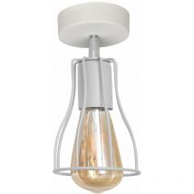 Helam - Tube Semi Flush Light White 10cm