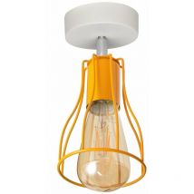 Tube Semi Flush Light White, Orange 10cm - Helam