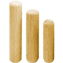 Langholzdübel, Buche geriffelt, 10 x 40 mm