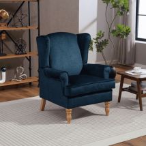 Home Source - Helena Wingback Armchair Modern Accent Chair Occasional Upholstered Seating