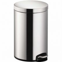 Helit - Tretabfalleimer the silent Classic 25 x 40 cm (d. h) 12l Edelstahl silber