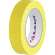 Hellermann tyton helatape flex 15 - nastro isolante in pvc multiuso colore giallo 710-00102
