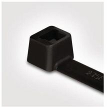 HellermannTyton 111-01910 T18R-N66-BK-C1 Kabelbinder 100 mm 2.50 mm Schwarz Witterungsstabil 100 St.