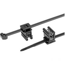 Hellermanntyton - 156-00948 T50ROSEC4A-PA66W-BK (100) Serre-câble avec clip 200 mm 4.6 mm noir 100 pc(s)