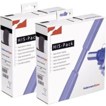 Hellermanntyton - 300-30240 Gaine thermorétractable sans colle noir 2.40 mm 1.20 mm Taux de retreint:2:1 10 m