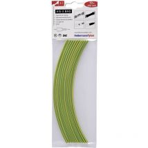 308-30617 Gaine thermorétractable sans colle vert, jaune 6 mm 2 mm Taux de retreint:3:1 2 m - Hellermanntyton
