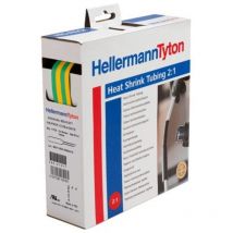 Hellermann Tyton Schrumpfschlauch 2:1 Mb 6,4/3,2 Gnye 5 Meter Gelb-grün 300-30647