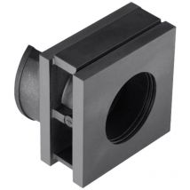 Hellermanntyton - VP-L26-27Ins-sgl-PL-BK Embase simple sans halogène tpe noir 1 pc(s)