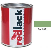 Redlack - Hellgrüne Farbe ral 6021 Mehrflächenfarbe glänzend 1L