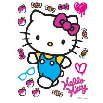 Decorazione Adesiva 65x85cm - Multicolore - Hello Kitty