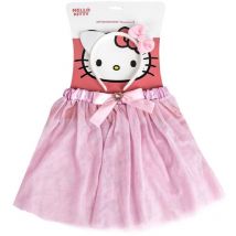 Tutu mit Kopfschmuck 2 Tlg.- Kostüm zubehör für Kinder - Hello Kitty