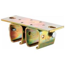 Patte et support de rail – Manchon double fixation plafond – Acier galvanisé – HELM