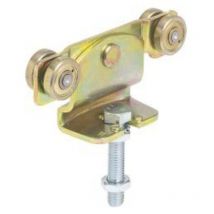 491 Monture tole galvanisée, fixation sur plat, galet avec moyeu M16x70, Hauteur réglable - Helm