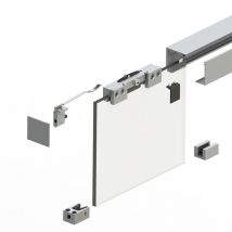 Helm gt-l 80 Garnitur EV1 eloxiert, Dämpfer, 3000 mm, Wand