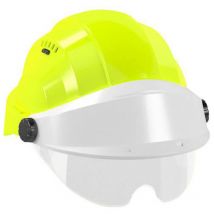 Helm 'orizon' fluo gelb weisses visier mit brille Taliaplast 563771