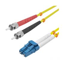 20m OS2 LC/St câble de Fibre Optique Jaune - Câbles de Fibre Optique (20 m, OS2, lc, St, Male Connector/Male Connector, Jaune) (126392) - Helos