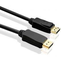 Helos - Câble de raccordement DisplayPort mâle/mâle 4 k 10 m Noir (288442)