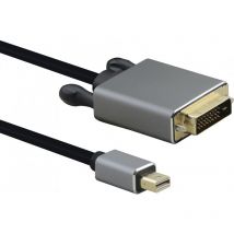 Helos - Câble de raccordement Mini DisplayPort St./DVI St, Premium 1,0 m, noir (288475)