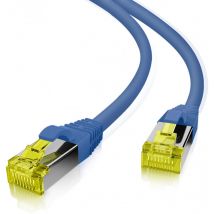 Helos - Câble patch ultra flex s/ftp catégorie 6a tpe Bleu 5 m (263757)
