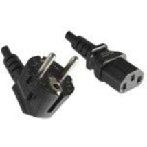 Helos - Câble D'Alimentation Avec Fiche De Contact De Protection 90° Vers C13 Noir 1 M 262652