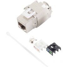 S-impuls RJ-45 Keystone CAT.6a 180° stp werkzeuglos