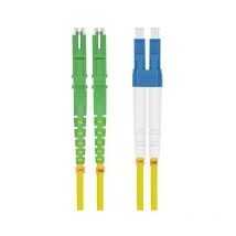 Lwl Patchkabel E2000 apc lsh/lc Duplex 9/125μm OS2 gelb 15.0m - Cable - Network (254666) - Helos