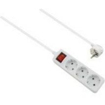 Helos - Multiprise classic 3 prises avec interrupteur Blanc 5 m (262792)